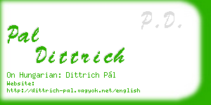 pal dittrich business card